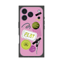 プレミアムスクエアケース with MagSafe［ Playful sticker - Dusty Pink ］