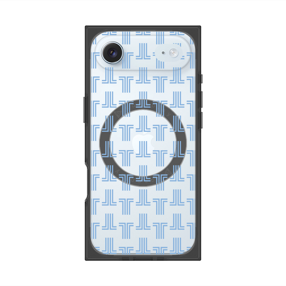 プレミアムスクエアケース with MagSafe［ LANVIN en Bleu - Monogram - Blue ］