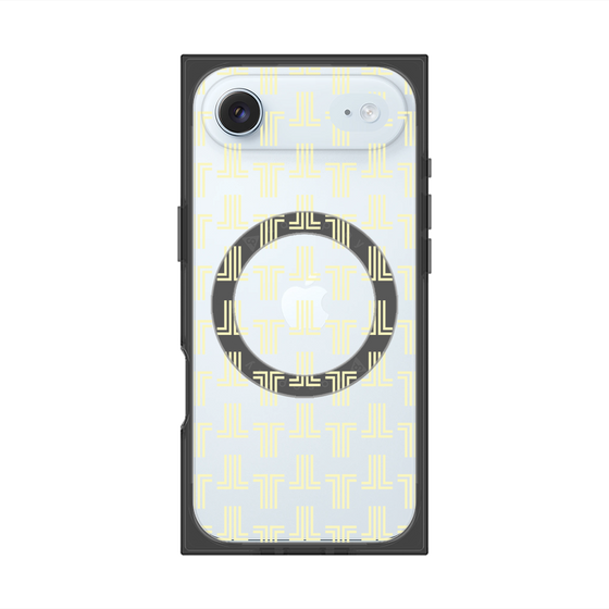 プレミアムスクエアケース with MagSafe［ LANVIN en Bleu - Monogram - Yellow ］