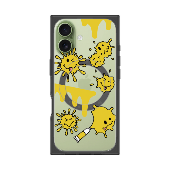 プレミアムスクエアケース with MagSafe［ PAINTING SMILE Yellow ］