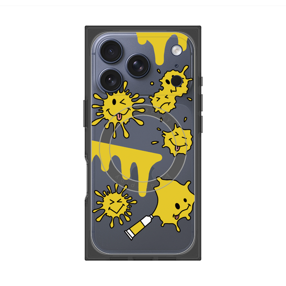 プレミアムスクエアケース with MagSafe［ PAINTING SMILE Yellow ］