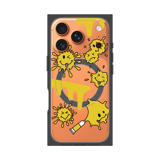 プレミアムスクエアケース with MagSafe［ PAINTING SMILE Yellow ］