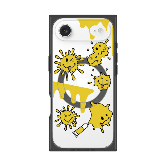 プレミアムスクエアケース with MagSafe［ PAINTING SMILE Yellow ］