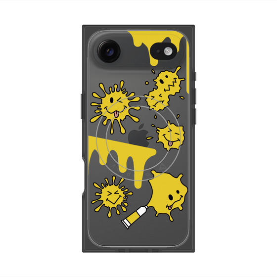 プレミアムスクエアケース with MagSafe［ PAINTING SMILE Yellow ］