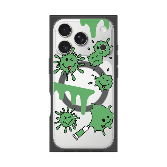 プレミアムスクエアケース with MagSafe［ PAINTING SMILE Green ］