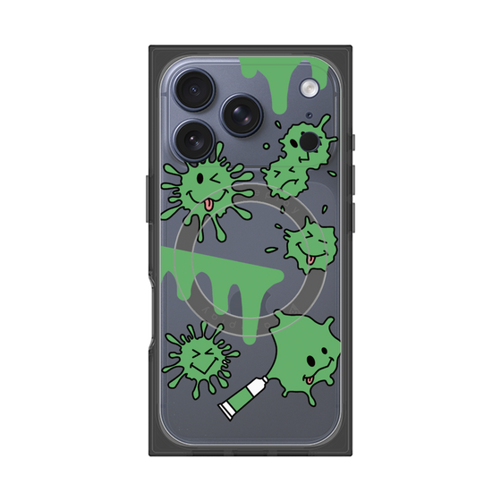 プレミアムスクエアケース with MagSafe［ PAINTING SMILE Green ］