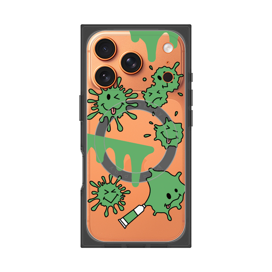 プレミアムスクエアケース with MagSafe［ PAINTING SMILE Green ］