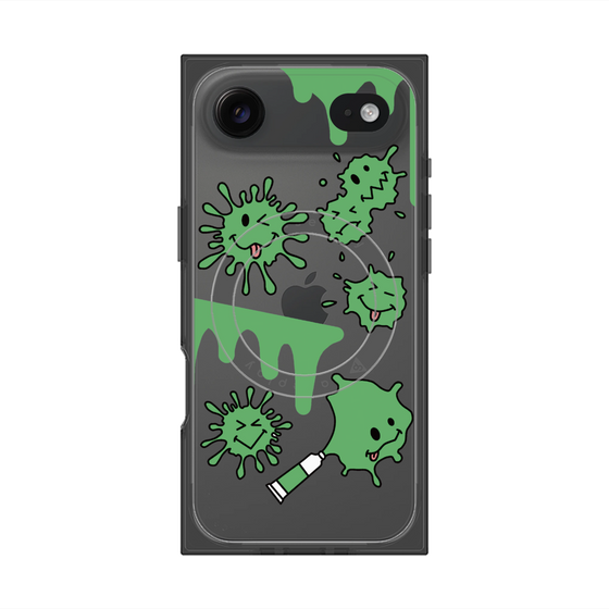 プレミアムスクエアケース with MagSafe［ PAINTING SMILE Green ］