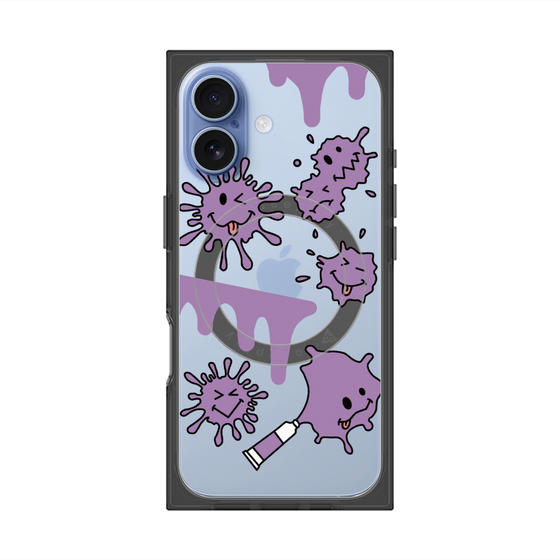 プレミアムスクエアケース with MagSafe［ PAINTING SMILE Purple ］