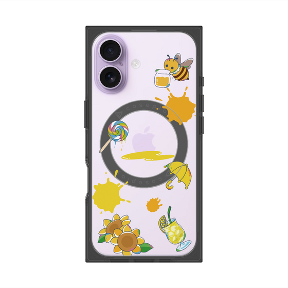 プレミアムスクエアケース with MagSafe［ DRAWING PAPER Yellow ］