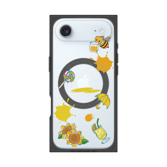 プレミアムスクエアケース with MagSafe［ DRAWING PAPER Yellow ］