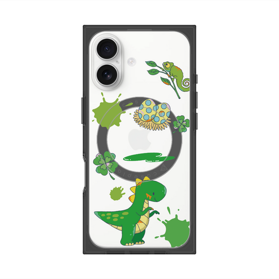 プレミアムスクエアケース with MagSafe［ DRAWING PAPER Green ］