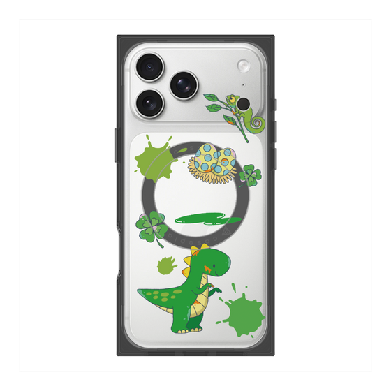プレミアムスクエアケース with MagSafe［ DRAWING PAPER Green ］