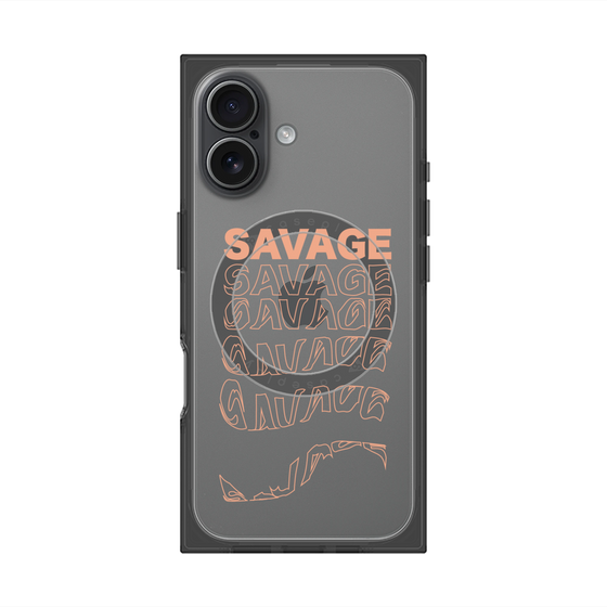 プレミアムスクエアケース with MagSafe［ SAVAGE Orange ］