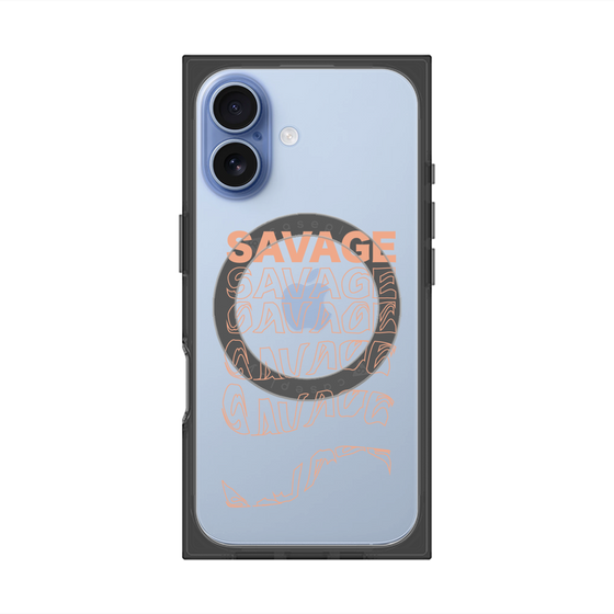 プレミアムスクエアケース with MagSafe［ SAVAGE Orange ］