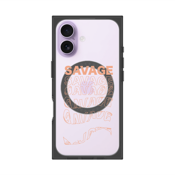 プレミアムスクエアケース with MagSafe［ SAVAGE Orange ］