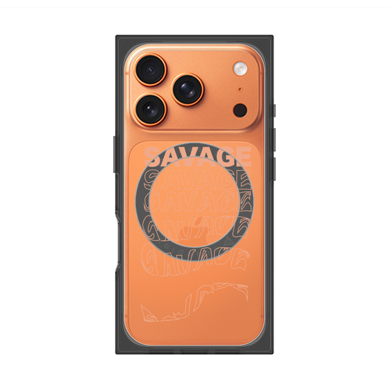 プレミアムスクエアケース with MagSafe［ SAVAGE Orange ］
