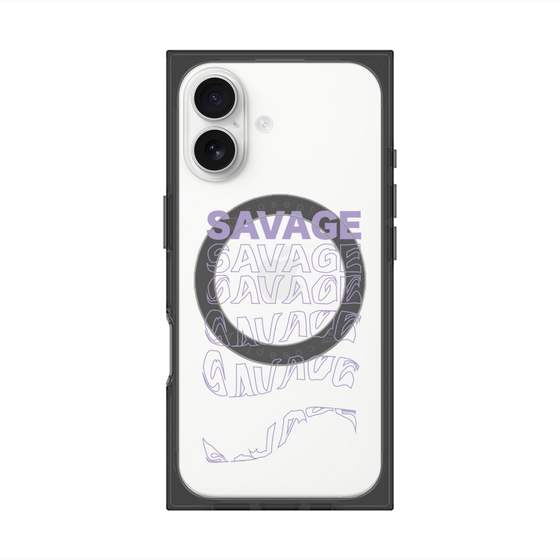 プレミアムスクエアケース with MagSafe［ SAVAGE Purple ］