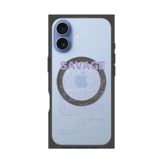 プレミアムスクエアケース with MagSafe［ SAVAGE Purple ］