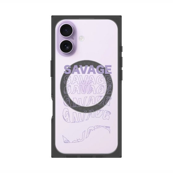 プレミアムスクエアケース with MagSafe［ SAVAGE Purple ］