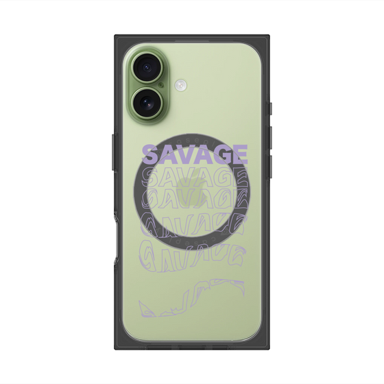 プレミアムスクエアケース with MagSafe［ SAVAGE Purple ］