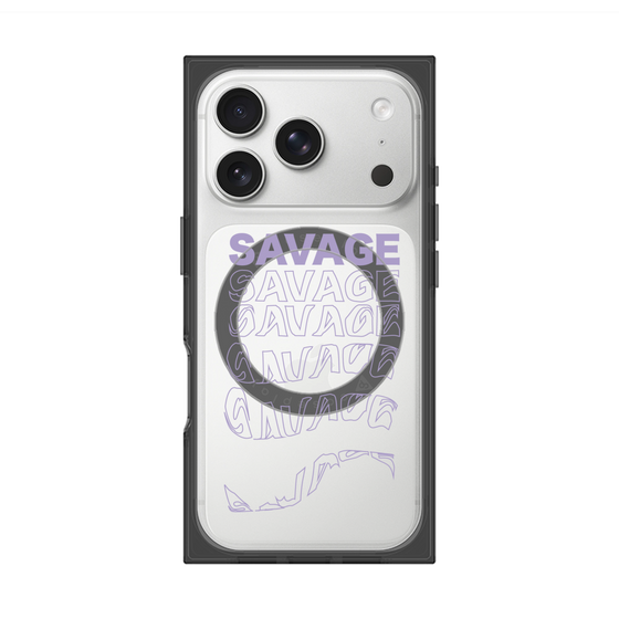 プレミアムスクエアケース with MagSafe［ SAVAGE Purple ］