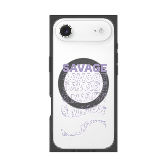 プレミアムスクエアケース with MagSafe［ SAVAGE Purple ］