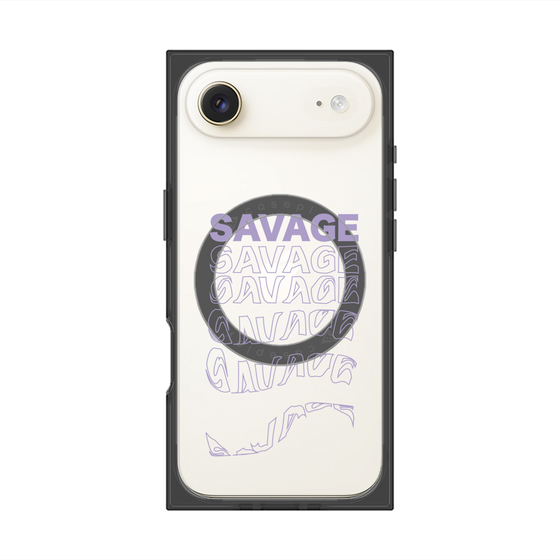 プレミアムスクエアケース with MagSafe［ SAVAGE Purple ］