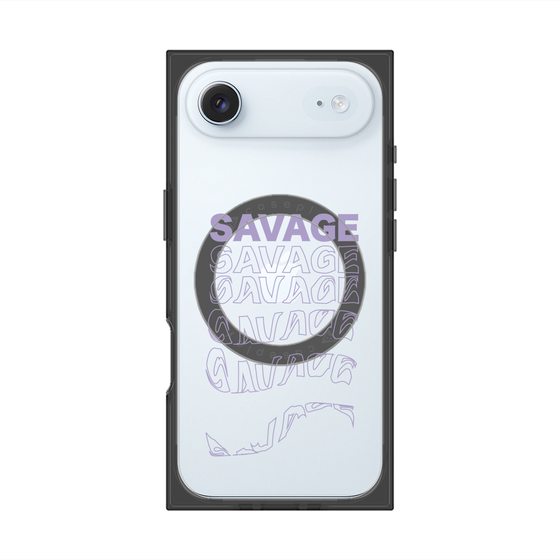 プレミアムスクエアケース with MagSafe［ SAVAGE Purple ］