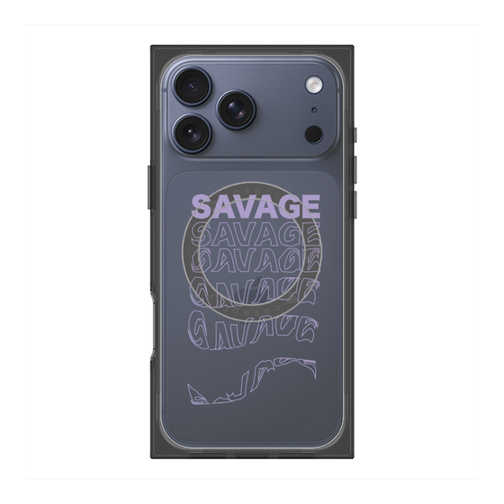 プレミアムスクエアケース with MagSafe［ SAVAGE Purple ］