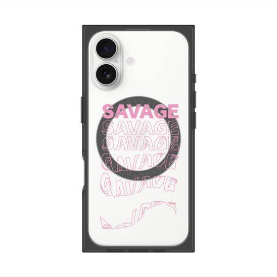 プレミアムスクエアケース with MagSafe［ SAVAGE Pink ］