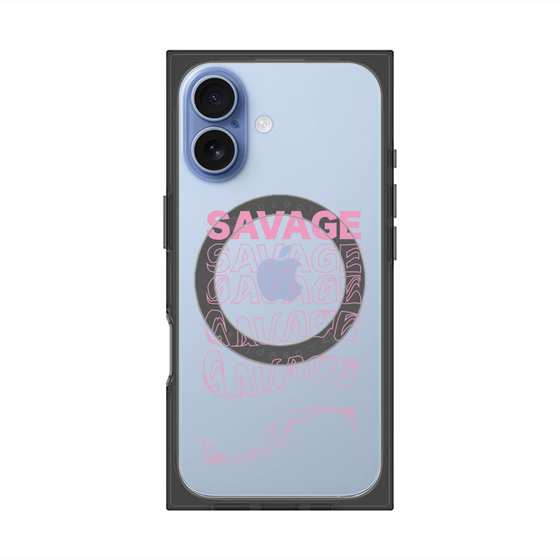 プレミアムスクエアケース with MagSafe［ SAVAGE Pink ］