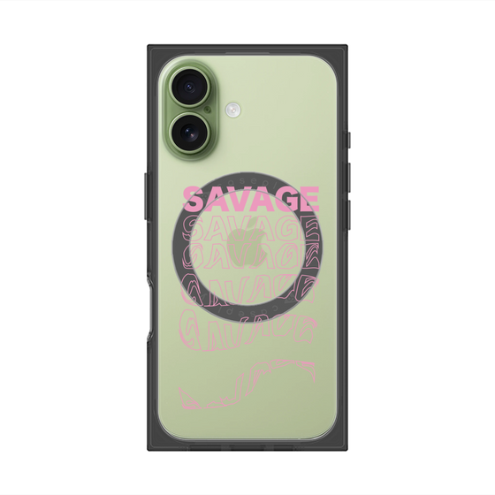 プレミアムスクエアケース with MagSafe［ SAVAGE Pink ］