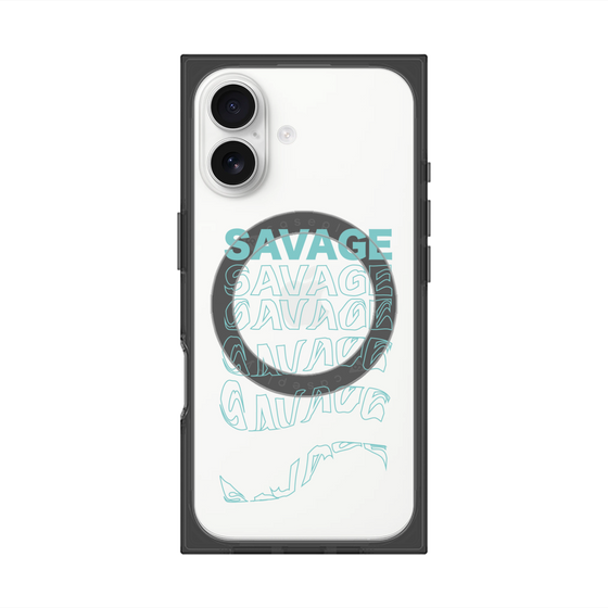 プレミアムスクエアケース with MagSafe［ SAVAGE Blue ］