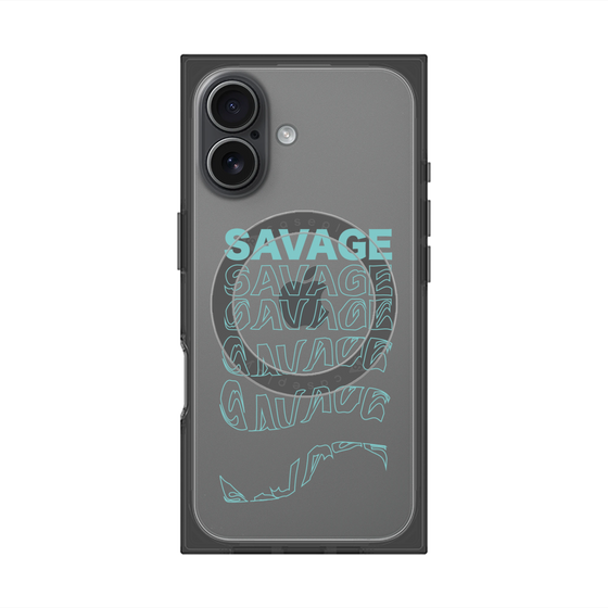 プレミアムスクエアケース with MagSafe［ SAVAGE Blue ］