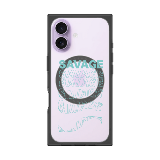 プレミアムスクエアケース with MagSafe［ SAVAGE Blue ］