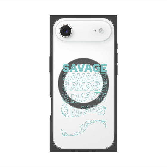 プレミアムスクエアケース with MagSafe［ SAVAGE Blue ］