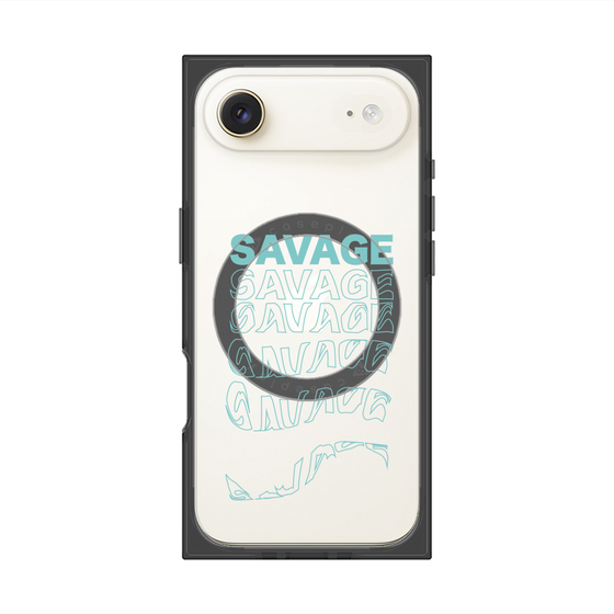 プレミアムスクエアケース with MagSafe［ SAVAGE Blue ］