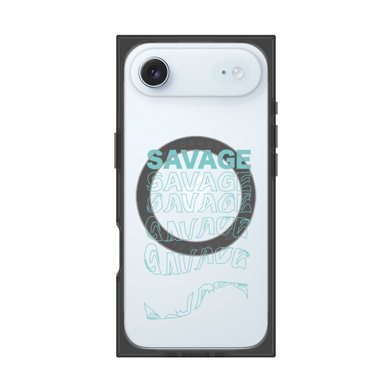 プレミアムスクエアケース with MagSafe［ SAVAGE Blue ］