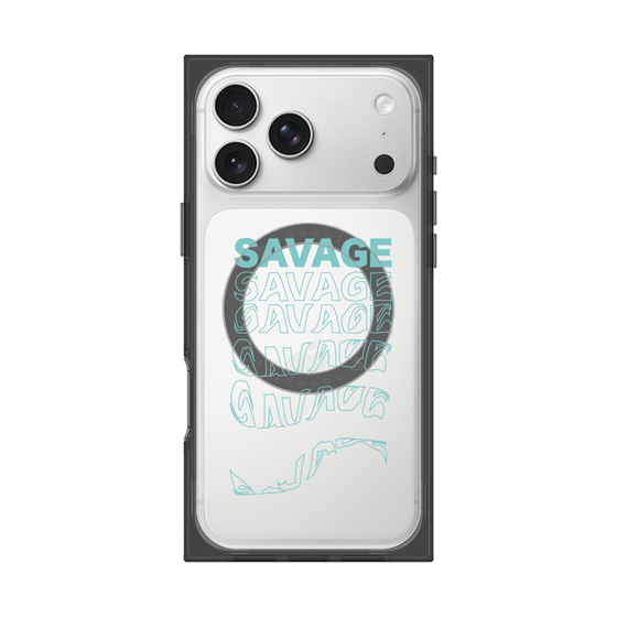 プレミアムスクエアケース with MagSafe［ SAVAGE Blue ］