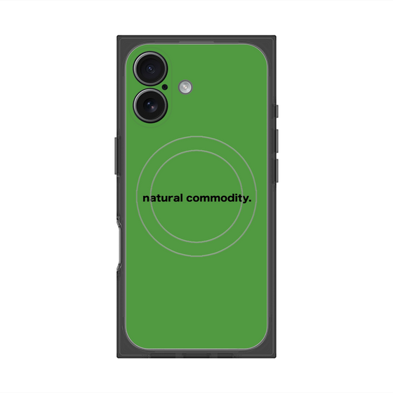 プレミアムスクエアケース with MagSafe［ NATURAL COMMODITY Green ］