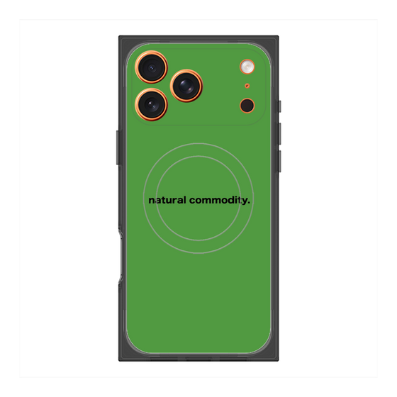 プレミアムスクエアケース with MagSafe［ NATURAL COMMODITY Green ］
