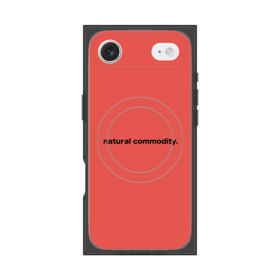 プレミアムスクエアケース with MagSafe［ NATURAL COMMODITY Red ］