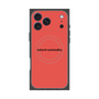 プレミアムスクエアケース with MagSafe［ NATURAL COMMODITY Red ］
