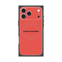 プレミアムスクエアケース with MagSafe［ NATURAL COMMODITY Red ］