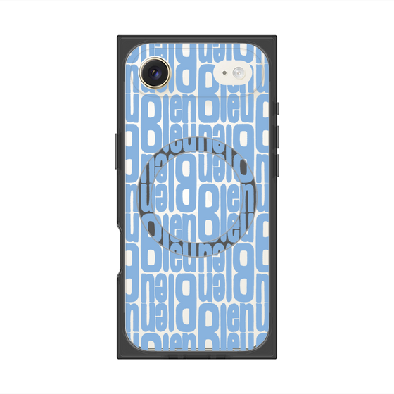 プレミアムスクエアケース with MagSafe［ LANVIN en Bleu - Logo Pattern - Blue ］
