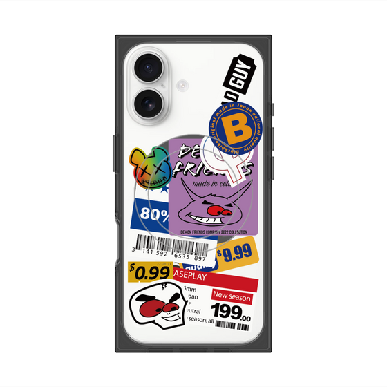 プレミアムスクエアケース with MagSafe［ Demon Friends Sticker .1 ］