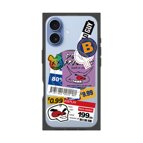 プレミアムスクエアケース with MagSafe［ Demon Friends Sticker .1 ］