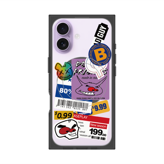 プレミアムスクエアケース with MagSafe［ Demon Friends Sticker .1 ］
