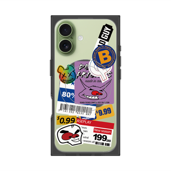 プレミアムスクエアケース with MagSafe［ Demon Friends Sticker .1 ］